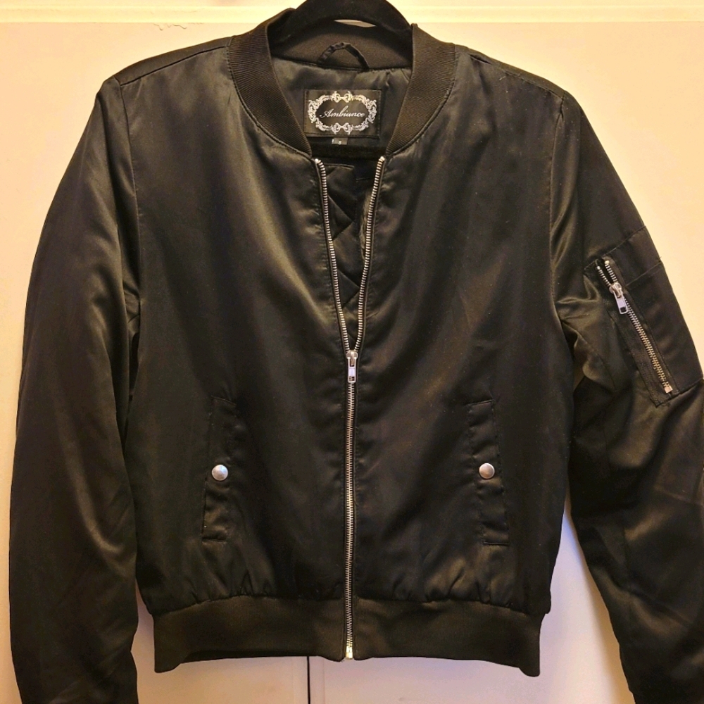 Rotate my closet my loss you Gain.satin Bomber Jac